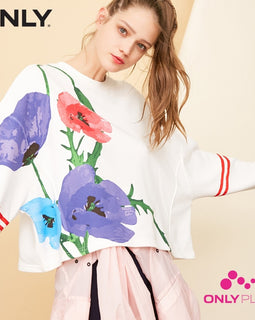 PRINT RIBBON HOODIE