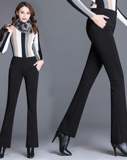 High Waist Stretch Pants Pantalon