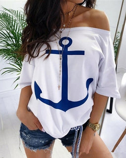 Three Quarter Sleeve Sexy Blouse