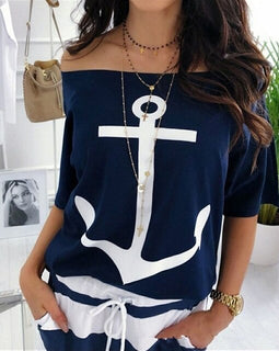 Three Quarter Sleeve Sexy Blouse