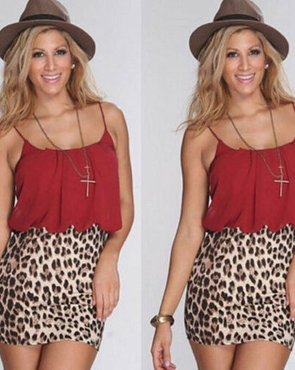 Leopard Ladies Tight Skirt